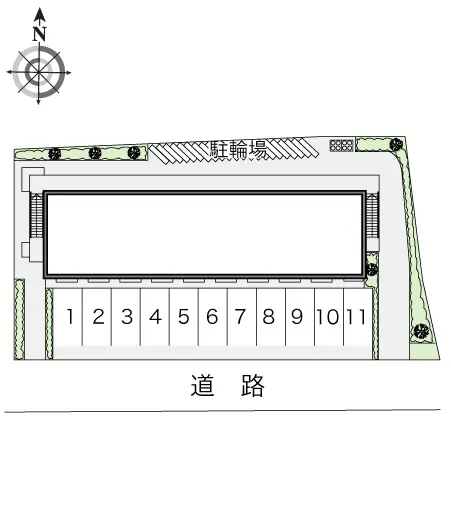 ★手数料０円★大津市雄琴５丁目　月極駐車場（LP）